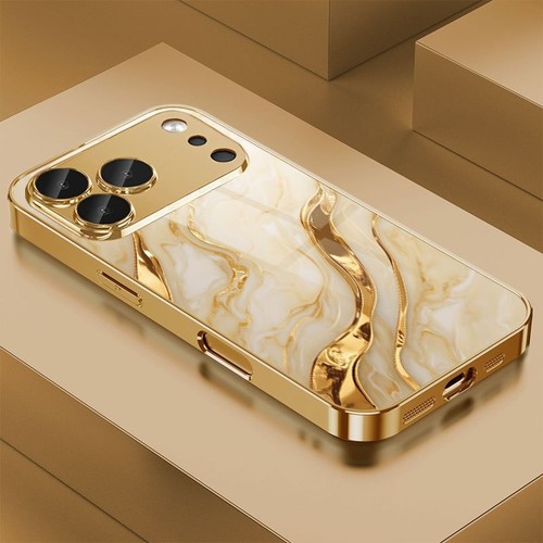 Luxury gold marble glass case - marble,